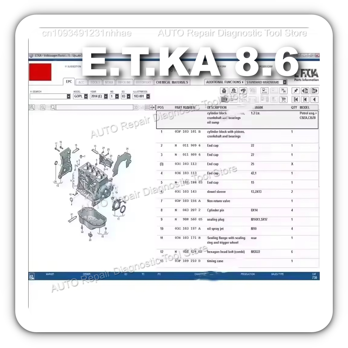 2025 HOT! Etka 8.6 software Au - đánh giá và giá Electronics Repair Parts
