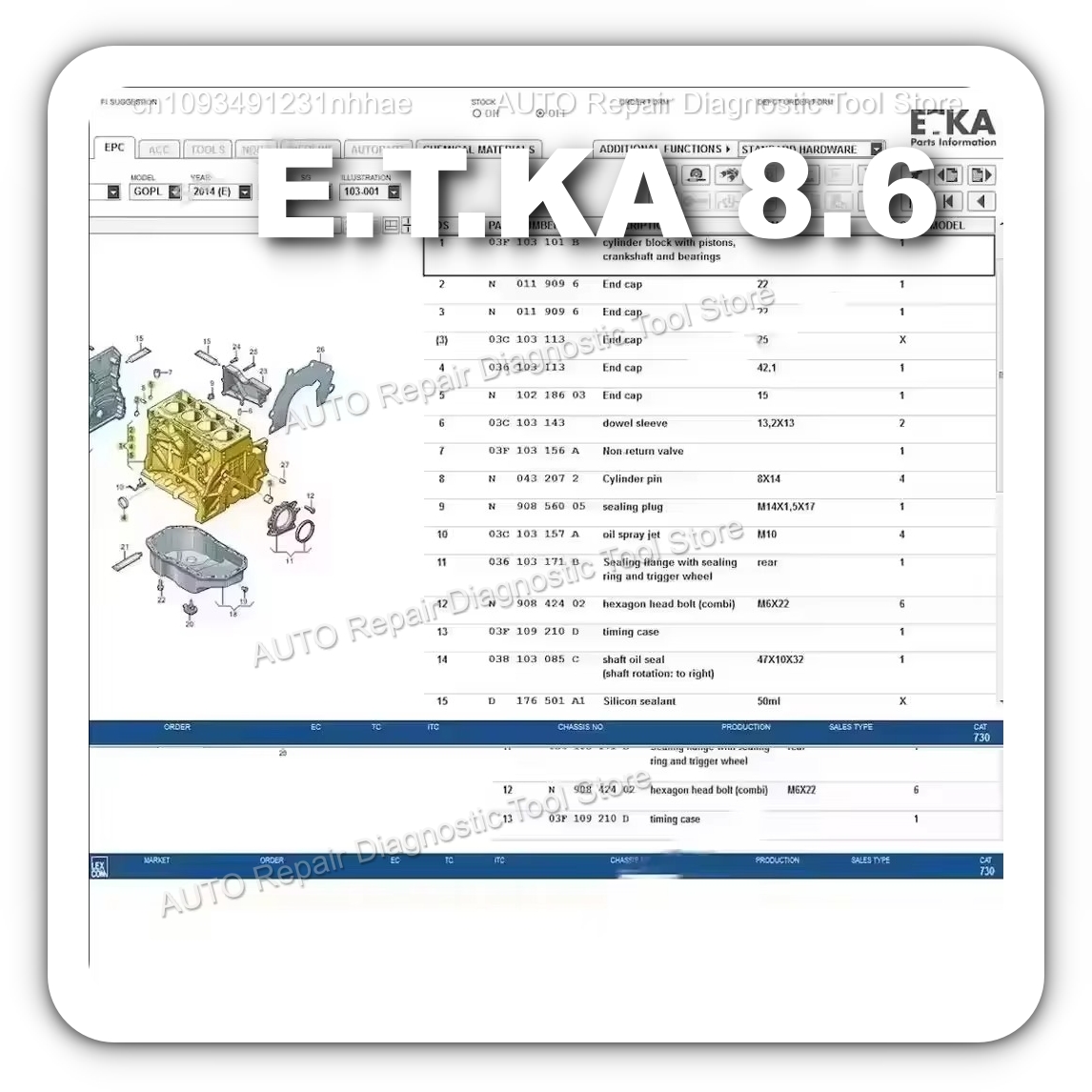 2025 HOT! Etka 8.6 software Au - đánh giá và giá Electronics Repair Parts