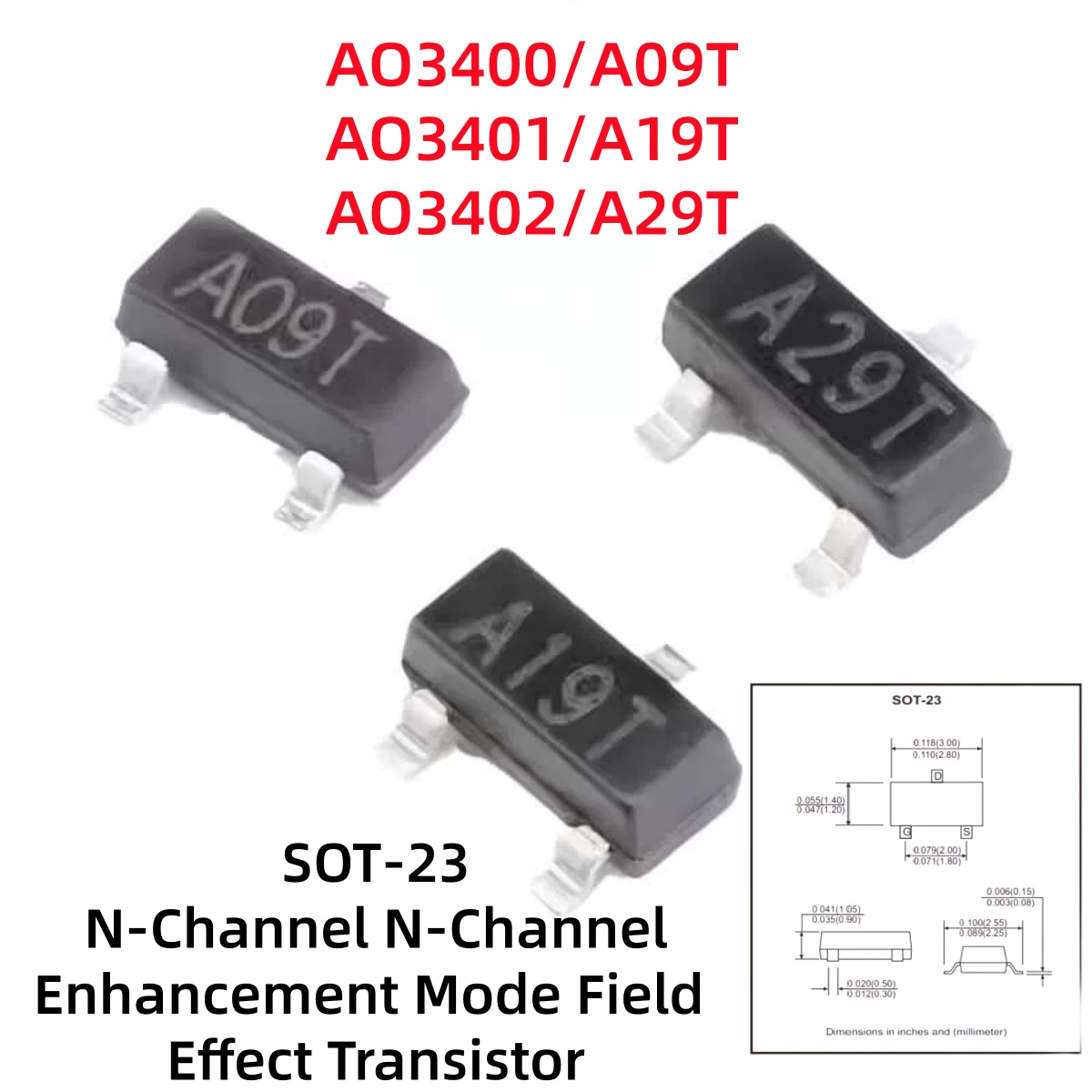 100-500Pcs AO3400/A09T AO3401/ - đánh giá và giá Electronics Repair Youtube