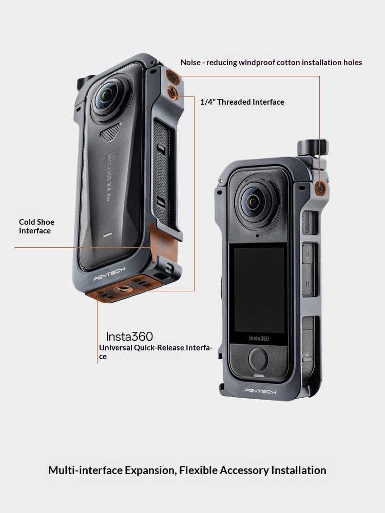 PGYTECH Camera Cage for Insta3 - đánh giá và giá Insta360 Camera X4